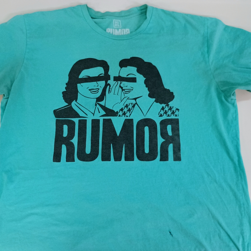 Rumor Graphic Teal T-Shirt